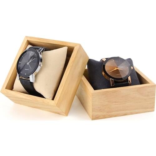 Creative New Solid Wood Microfiber Bracelet Jewelry Storage Box Jewelry Counter Display Props Watch Box Bracelet Box