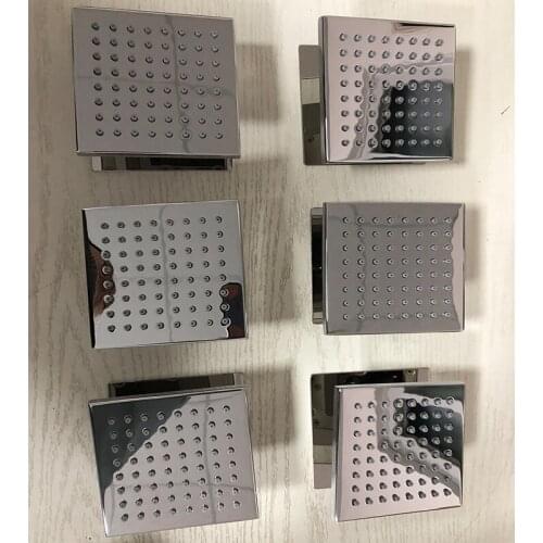 Rainfall Shower Body Jet Massage Faucet Polished Surface Treatment 100*100 Shower Body Jet 4/6pcs/set With Decorative Panel Jets