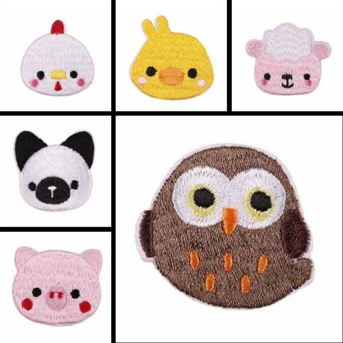 Cute small patch animal birds and ducks DIY logo cloth stickers on childrens eye masks or clothing shoes and hats
