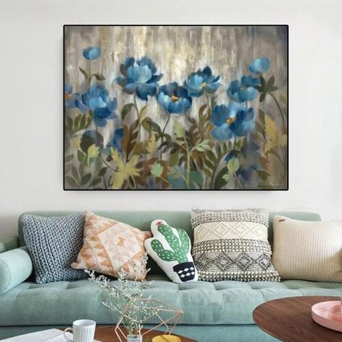 Flower Plant Wall Art Printing Canvas Painting Oil Posters Photo for Gallery Stairs Porch House Home Living Room Decor Cuadros