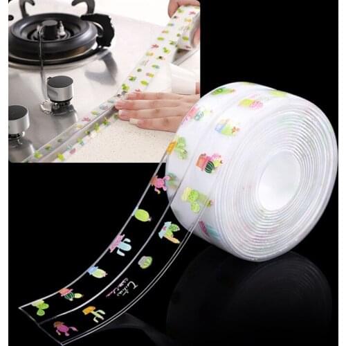 Non-marking Tape Can Clean Household Kitchen Countertops Shower Waterproof and Mildew-proof Bathtub Sealing Strip Self-adhesive
