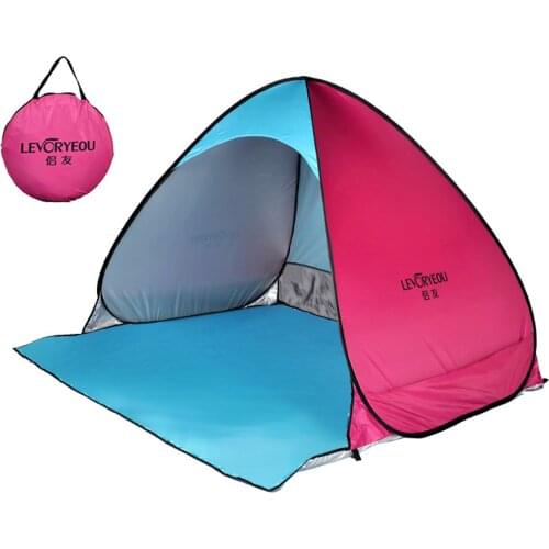 Outdoor Camping Tent Pop-up Fun-Play Tent Automatic Instant Tent UV Protection Tent Sun Shade Awning for Camping Beach Backyard