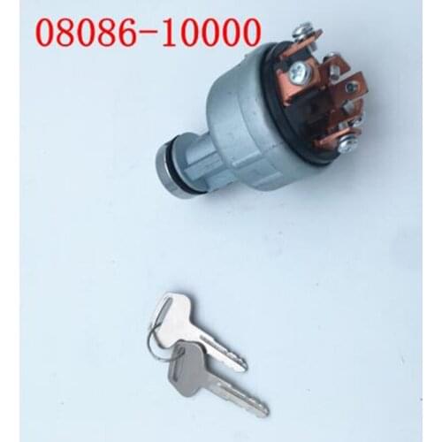 Ignition switch 08086-10000 for Komatsu excavator PC60/120/200/210/240/250/300-5-6-7 switch