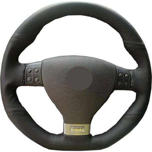 Hand Sew Car Steering Wheel Cover Wrap Leather Suede For Volkswagen VW Golf GTI 5 (V) Golf R32 Scirocco Passat Variant Tiguan