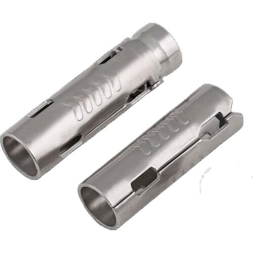 201/304 Stainless Steel Fish Scale Tube Three-piece One-piece Gecko Internal Expansion Bolt M6M8M10M12 5Pcs