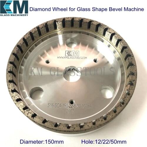 S16-SC4/Diamond Wheel 150xdx8x10mm (Inner Segemented Crown) for Glass Shape Bevel Machine