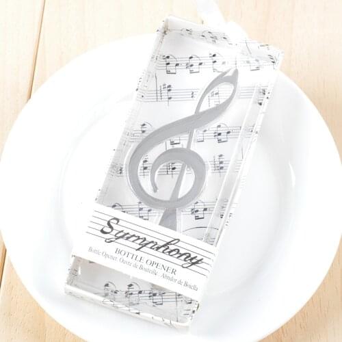 Symphony Chrome Music Note Bottle Opener Treble Clef Wedding Party Bridal Shower Favor Guest Gift Business Man Present souvenir