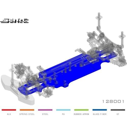 SN-RC 128001 1:10 RCAccessories GLASS FIBRE CHASIS(1)