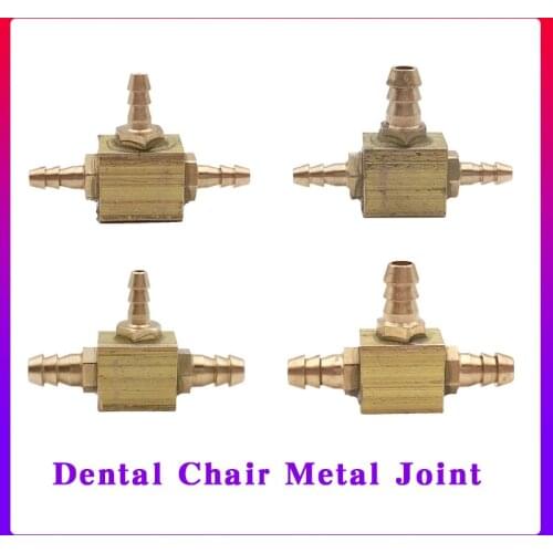 Dental Fitting Connector for Dental Air Water cupreous Tube Connector Pipe dental joint Water pipe and air pipe joint