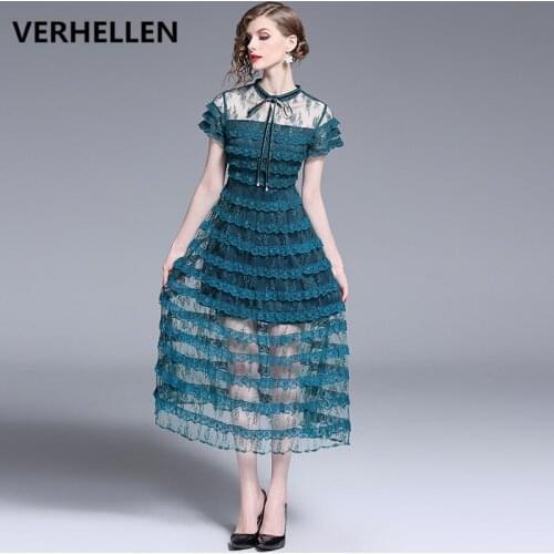 VERHELLEN Summer Dresses With Lace