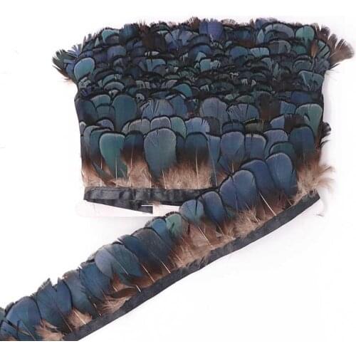 High Quality 10 Meters / Lot Pheasant Feathers Trimming Ribbon for Party Dress Clothing Diy Craft Dress DIY Plumas