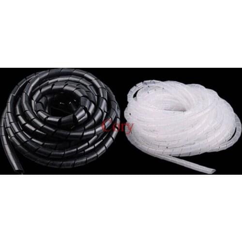 4-30mm 2M-15M Spiral Wrapping Hose protection wire case hose pipe with fixed bundle of wire Transparent CZYC