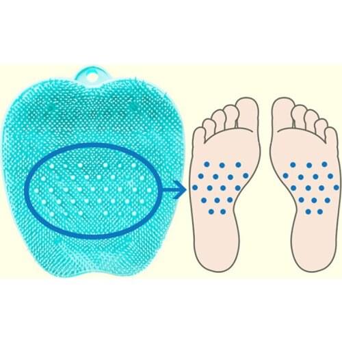Foot Cleaning Brush Bathroom Shower Messager Pumice Stone Foot Scrubber Spa Shower Feet Footbrush Massage Bath Feet Massage