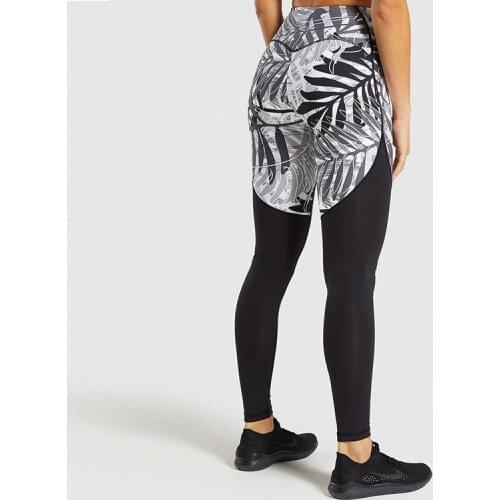 CHRLEISURE Printed Leggings Butt Lift Pants Sexy High Waist Leggings Leggings Sport Women Fitness