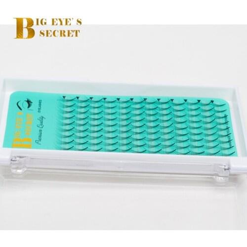Big eyes secret 6D Premade Fans Eyelash Extension Russian Volume Lashes C D Curl 100% Hand Made False lashes