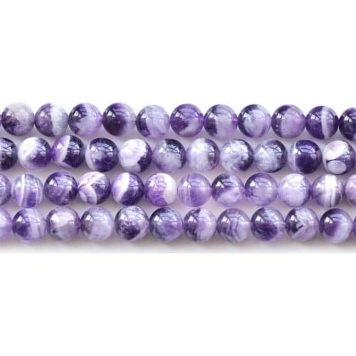 Joanlyn Natural Multi-Tones Amethyst Beads 4mm-16mm NOT Dyed Smooth Polished Round 15 Inch Strand AT28