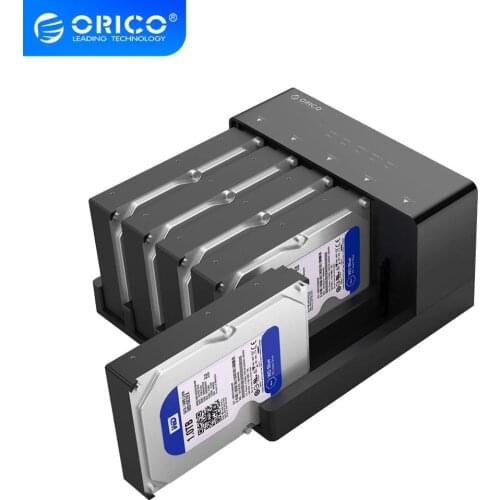 ORICO 2.5/3.5 Inch SATA to USB 3.0 Hard Drive Case With Clone Function Support 50TB Max With 12V Power Adapter HDD SSD Enclosure