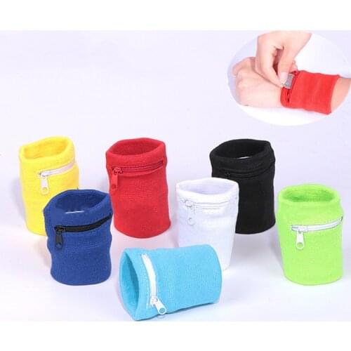 1Pc Travel Wrist Wallet Pouch Portable Pocket Key Zipper Sport Wrist Belt Bag Running Travel Cycling Safe Sport Bag Camping Tool