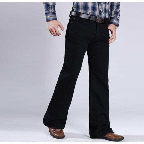 Jeans Men 2019 Autumn and Winter New Men Plus Velvet Thick Warm jeans Korean version of the Stretch Slim Micro-horn jeans