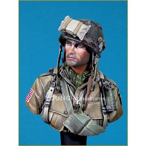 1/10 resin figure bust World War II military theme role airborne division gk hand white model X52