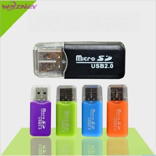 5000pcs High Speed mini Micro SD T-Flash TF Card Reader USB 2.0 With Lid Adapter Memory Card Reader