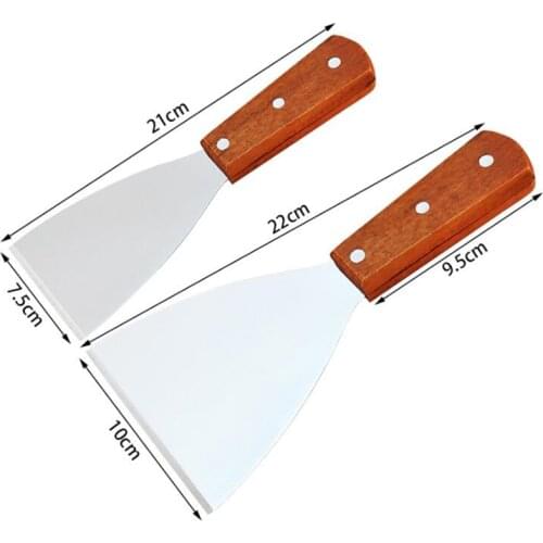Stainless Steel Spatulas Dough Cutter Spatula Potato knife Steak Shovel Salad Scraper BBQ Baking Tools Chopper Pizza Cake