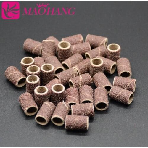 MAOHANG 100PCS/LOT Nail art Sanding Bands for Nail Electric Drill Manicure Pedicure Machine nail tools