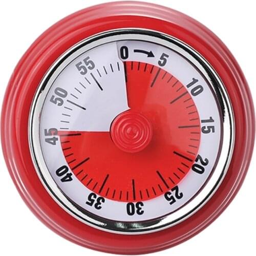 K1KA Mechanical Kitchen Timer Small Visual Countdown Timer Magnetic with Loud Alarm for Kids and Adults Baking Cooking Steam