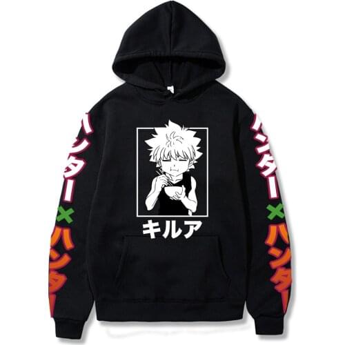 HUNTER X HUNTER Killua Zoldyck Lovely Hoodie Autumn and Winter Hiphop Hoodie for Man