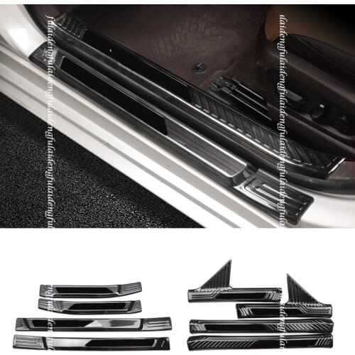 4pcs For Lexus ES ES200 260 300H 2018-2021 Car Decor Stainless Steel Door Sill Scuff Plate protection Trim Car Accessories
