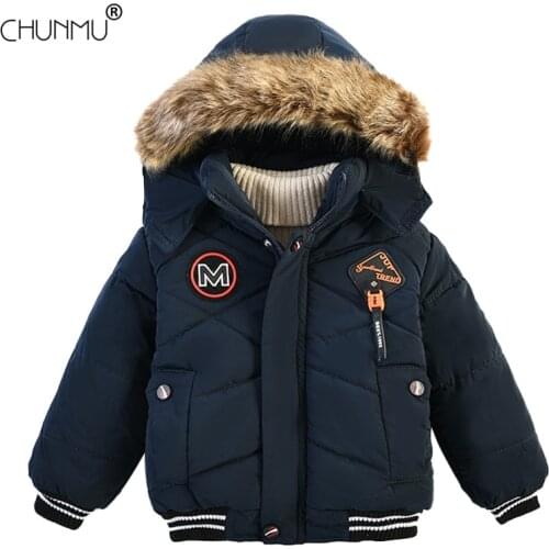Baby Clothes Autumn and Winter Boys Cotton Coat Fashion Artificial Fur Hooded Jacket Warm Infant Kids Outerwear