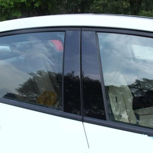 PC Brightly Window ABC Middle Pillar Decorated Cover Plate Trim For Nissan Tiida Slyphy Livina X-trail Kicks CBA029