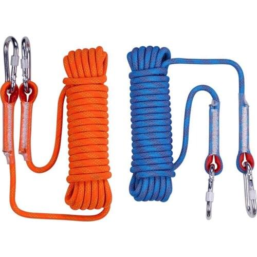 Profession 20M Outdoor Rock Climbing Rope 10mm Diameter High Strength Survival Rope Cord String Hiking Accessory