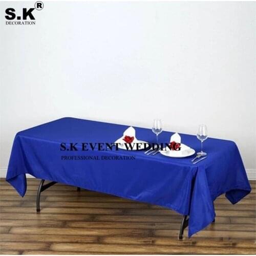 150X300 Polyester Rectangle Table Cloth Banquet Tablecloth For Wedding Event Dining Decorate