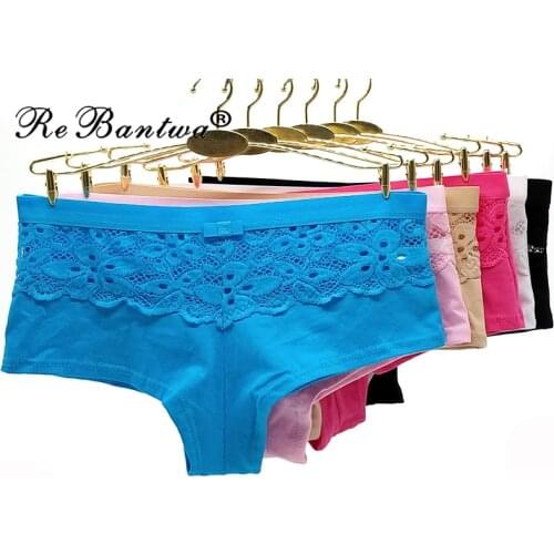 Sexy Panties for Women Cotton Boyshorts Female Underwear New Lingerie Low Waist Lady Short pants Boxers Hot Lift Hips Underwear