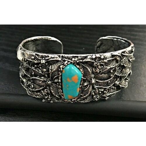 High Quality Women Bracelet Boho Jewlery Tibetan Open Cuff Wide Bangle Retro