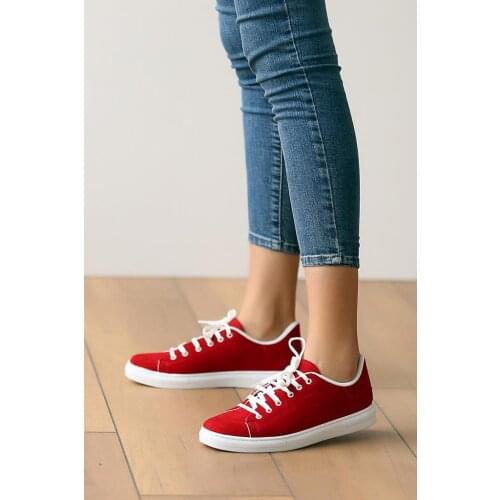 Pink Potin Shoes 006-300-21KırmızıSüet