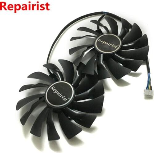 2pcs/lot VGA GPU GTX1080 GTX1070 GTX1060 ARMOR Video Card cooling fan For MSI GTX 1080/1070/1060 ARMOR Graphics Card Cooling