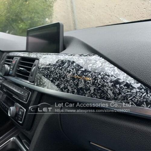 3D Forged silver Carbon Vinyl Wrap with Air Release Bubbles Free Self Adhesive DIY Styling Car Sticker Decal Wrapping