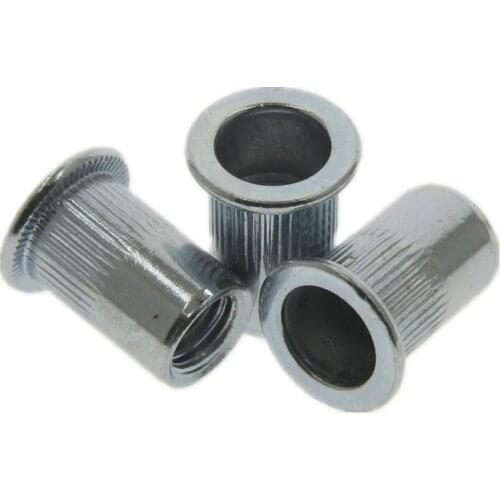 50pcs 20Pcs M3 M4 M5 M6 M8 M10 M12 Aluminum Alloy Rivnut Flat Head Threaded Rivet Insert Nutsert Cap Rivet Nut