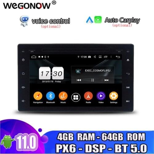 PX6 TDA7851 Android10 64GB ROM 8 Core Car DVD Player Wifi 4G RDS RADIO Bluetooth5.0 GPS Navi map For Toyota HILUX 2016 2017