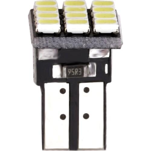 T10 W5W 12SMD 1206 Car Wedge White LED DC 12V Canbus No Error Car External Lights License Plate Corner lamp Backup Lamp