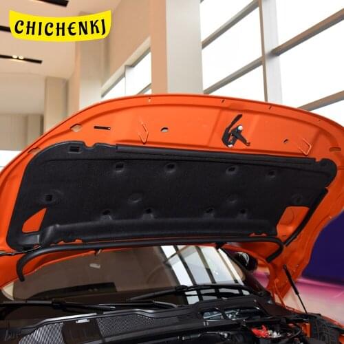 For Range Rover Evoque L538 2011-2017 Car Heat Sound Insulation Cotton Front Hood Engine Firewall Mat Pad Cover Noise Deadener