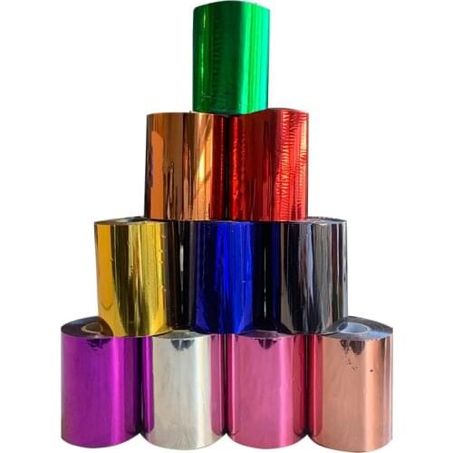 Free shipping 1 Roll 8cmx120M 10 Colors Hot Stamping Foil Heat Transfer Napkin Gilding PVC business Card Emboss