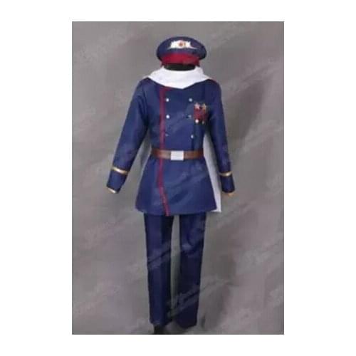 FREE shipping Anime Axis Powers Hetalia APH Soviet Union Russia Ivan Braginsky Cosplay Costume Army Uniform