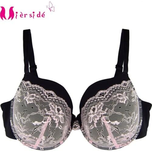 Mierside ZBW036 Super Big Bras Women Plus Size Bralette with Lace 38 40 42 44 46 DD/DDD E F Women Underwear