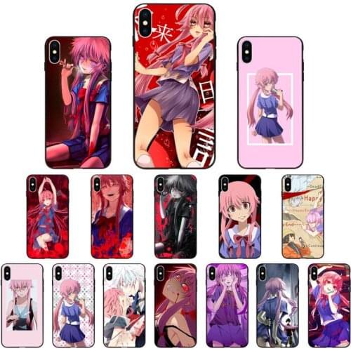 Yinuoda Japanese Anime Future Diary Mirai Nikki Phone Case for iPhone 11 pro XS MAX 8 7 6 6S Plus X 5 5S SE XR SE2020