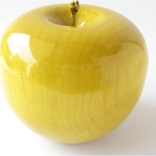 High Quality Silkwood Apple Solid Wood Decorative Apple