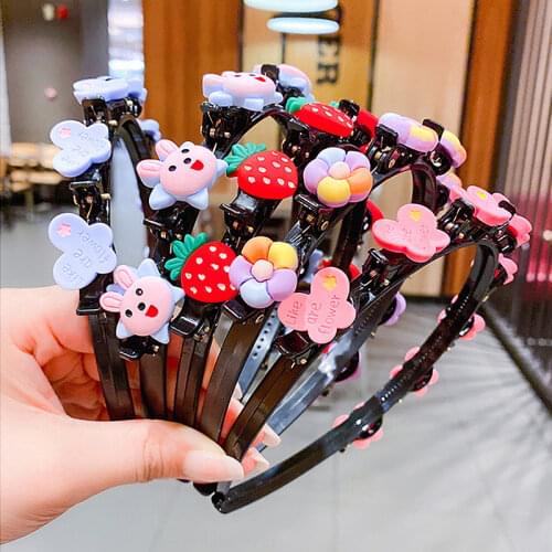 Cute Flower Strawberry Hair Band For Girls Children Handmade Hairbands Headband Birthday Gifts Kids Headwear Hair Accessories