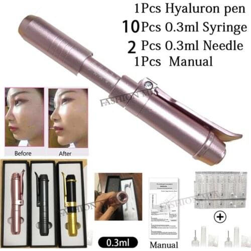 High pressure 2 IN 1 Hyaluronic Pen 0.3ml/0.5ml hyaluronique Acid Pen hyaluron gun atomizer For Anti-wrinkle face lifting care